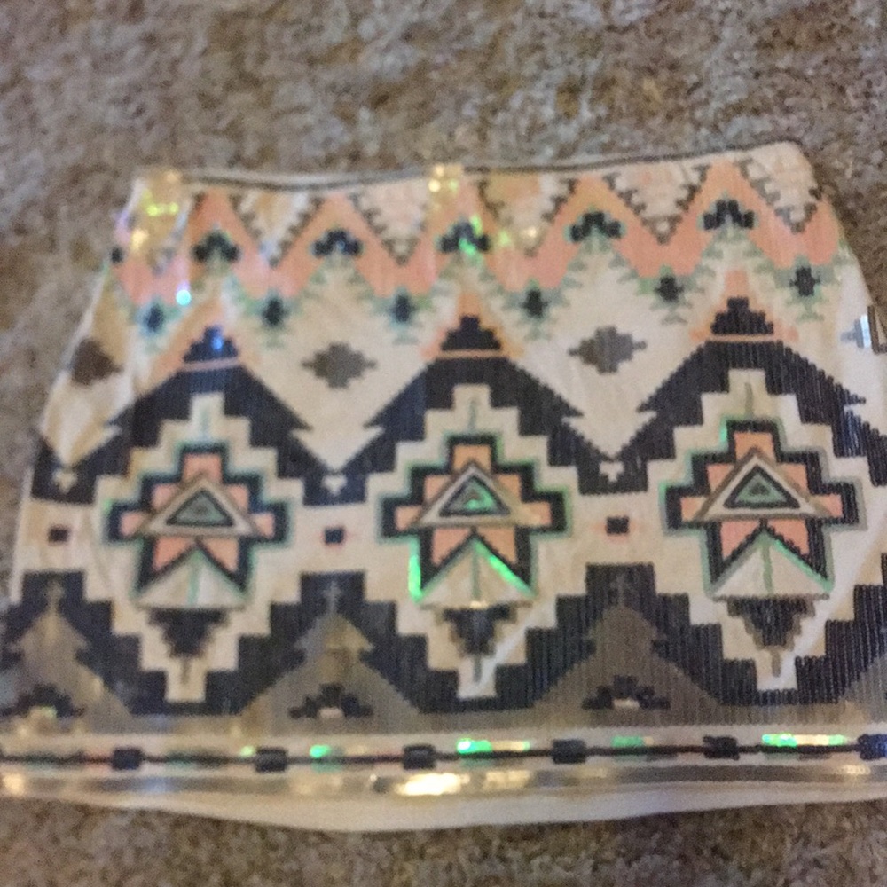 Express sequined skirt New with tag